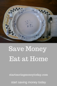 eat at home and save money