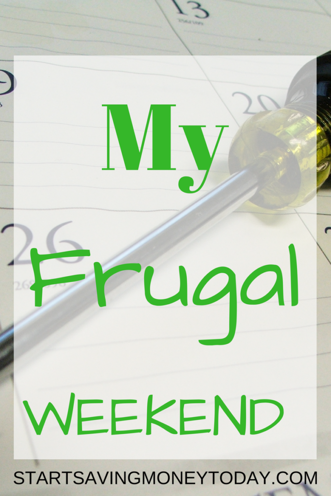 my frugal weekend 